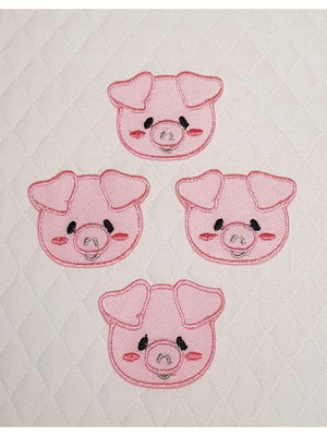 Patch aplique porquinho face 4 un - p. entrega