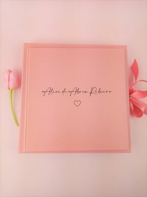Livro do bebê e caixa personalizado