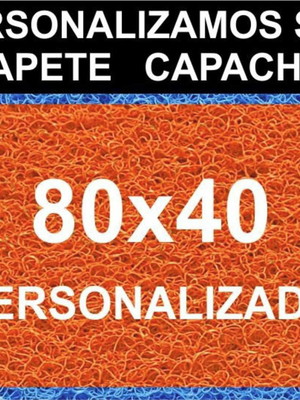 Tapete vinil personalizado 80x40 capacho