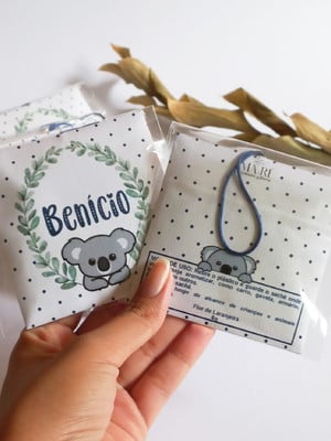 Sachê aromático lembrancinha maternidade menino