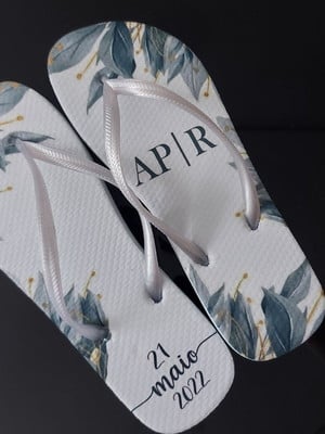 Chinelo personalizado para casamento todos os temas!!!
