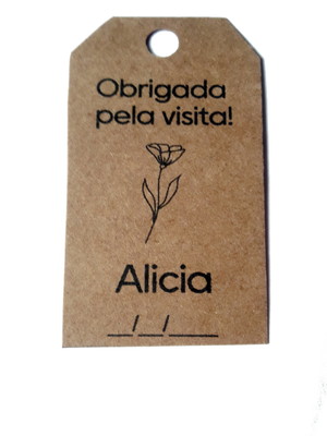 Tag kraft maternidade flor (30 unidades)