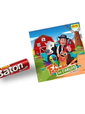Rótulo baton a fazendinha do zenon