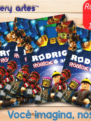 Rótulo adesivo sacola roblox