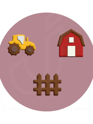 Cortador fazendinha trator / cerca / celeiro