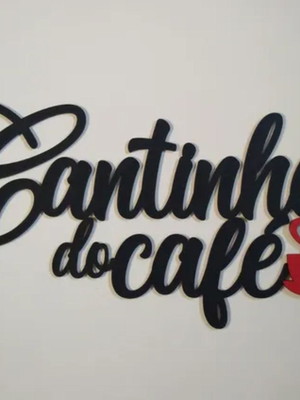 Aplique quadro cantinho do café