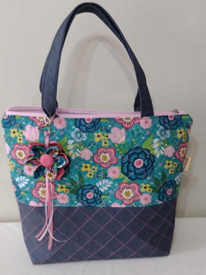 Bolsa em tecido forrada 2
