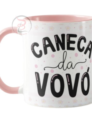 Caneca da vovó avó presente vovó int rosa mod 1