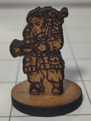 Artificer halfling miniatura para rpg em mdf