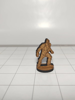 Zumbi gritando (zombie) em miniatura para rpg em mdf