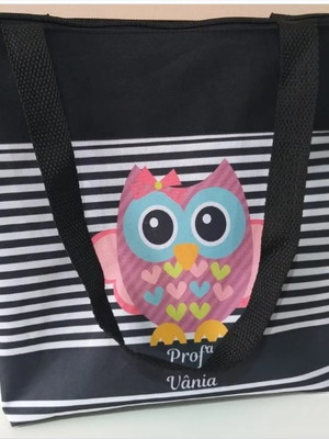 Bolsa corujinha personalizada dia dos professores