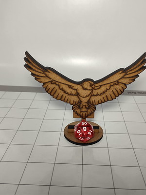Águia gigante miniatura para rpg em mdf