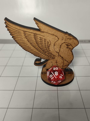 Grifo em miniatura para rpg em mdf