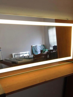 Espelho retangular led com iluminação - 155cm x 50cm