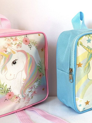 Mochila personalizado unicórnio lembrancinha