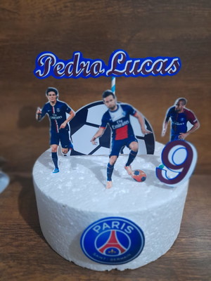 Topo de bolo futebol