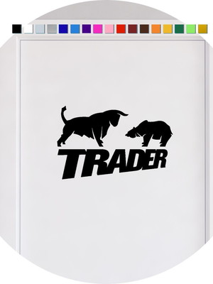 Adesivo para porta trader operador de ações e criptomoedas