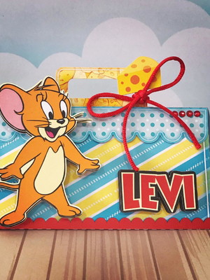 Caixa maletinha tom e jerry