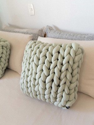 Almofada maxitricô 45x45 magma cotton