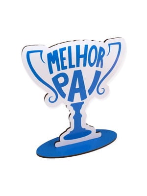 Lembrancinha troféu melhor pai mdf adesivado dia dos pais