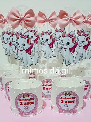 Centro de mesa gatinha marie