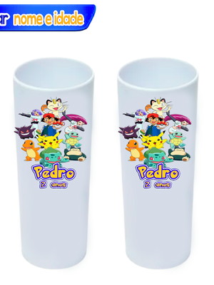 Copos personalizados pokemon (10 unidade)