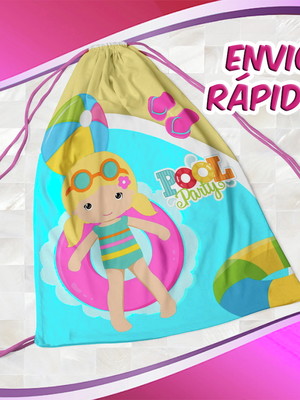 Mochilinha pool party menina 2 (envio rápido)