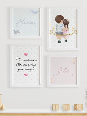 Quadros para quarto de irmãos quarto compartilhado