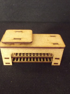 Mesa centro churrasco miniatura