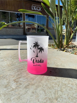 Kit 10 copos de chopp 300ml degradê personalizados