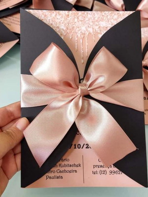 Kit personalizado convites envelope meia lua euphoria