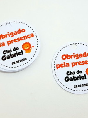 Tag 4 cm leãozinho - safari