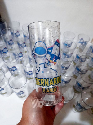 Copo long drink astronauta