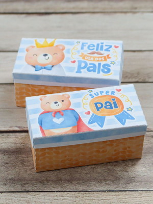 Caixa para 2 doces dia dos pais