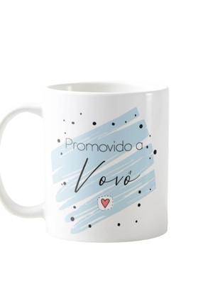 Caneca presente revelar gravidez a família promovido avô