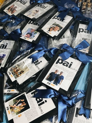 Lembrancinha para empresas dia dos pais quadro + foto