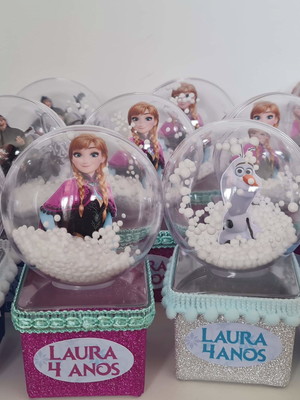 Kit 25 caixas acrilica frozen