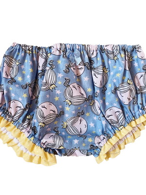 Tapa fralda / calcinha para bebê com babado na perna