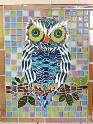 Coruja em mosaico