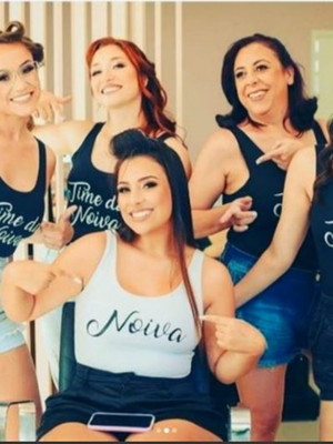 Body forro frente bride despedida de solteira promoção