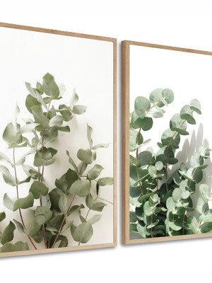 Quadro decorativo folhagem folhas verde sala quarto hall