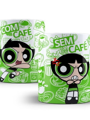Caneca docinho com café e sem café porcelana