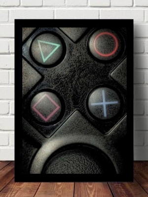 Quadro decorativo a5 - joystick playstation games