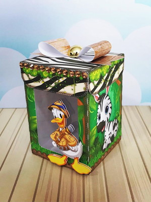 Caixa com visor mickey safari