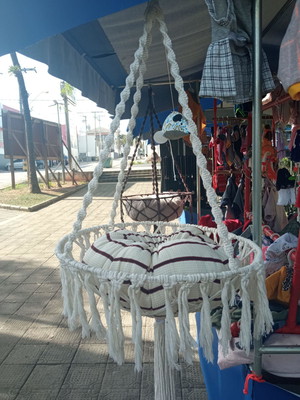 Cama para gato macramé