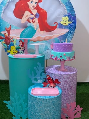 Decoração festa ariel- locação ( pegue e monte)