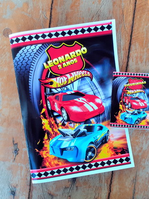 Álbum de figurinhas hot wheels