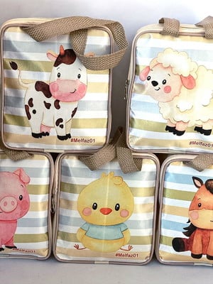 Maleta personalizada fazendinha lembrancinha