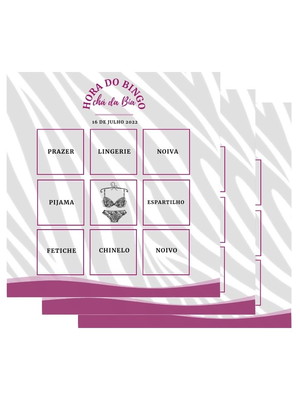 Chá de lingerie - bingo