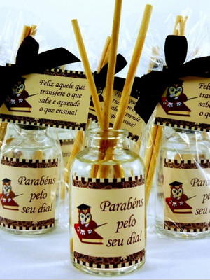 Lembrancinha mini difusor dia dos professores professor